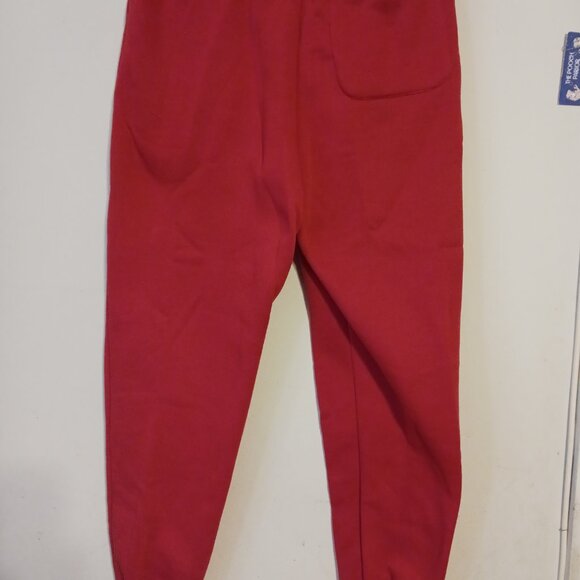 Galaxy By Harvic Men'S Regular-Fit Fleece Jogger Sweatpants, Red S - Picture 6 of 8